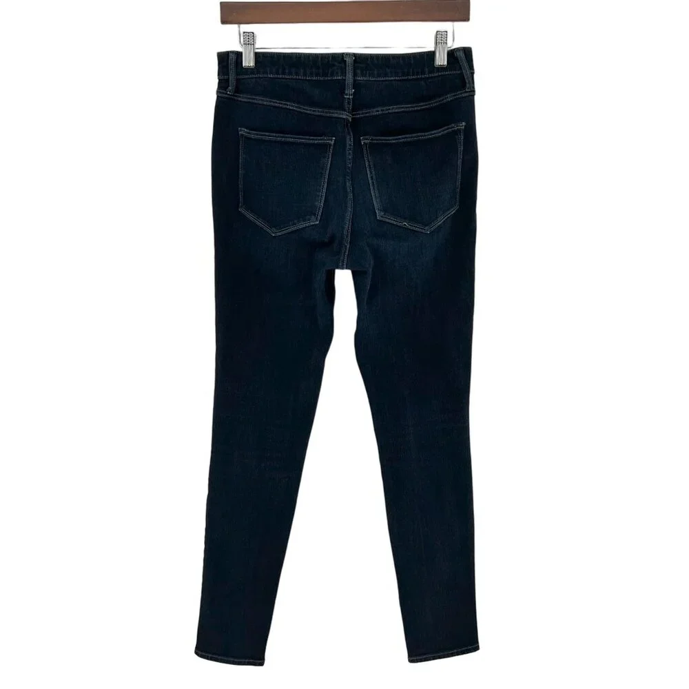 Abercrombie & Fitch Womens High Rise Skinny Jeans Size 10 Blue Dark Wash Denim
